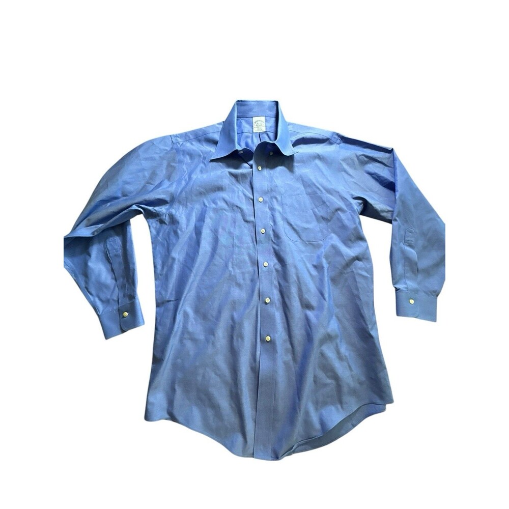 Brooks Brothers‎ Slim BlueButton Down Shirt Men's Size Large 16.5-33 USA